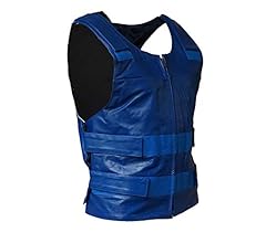 Amazon.co.jp: IKleatherメンズバイカークラブレザーベスト(XS